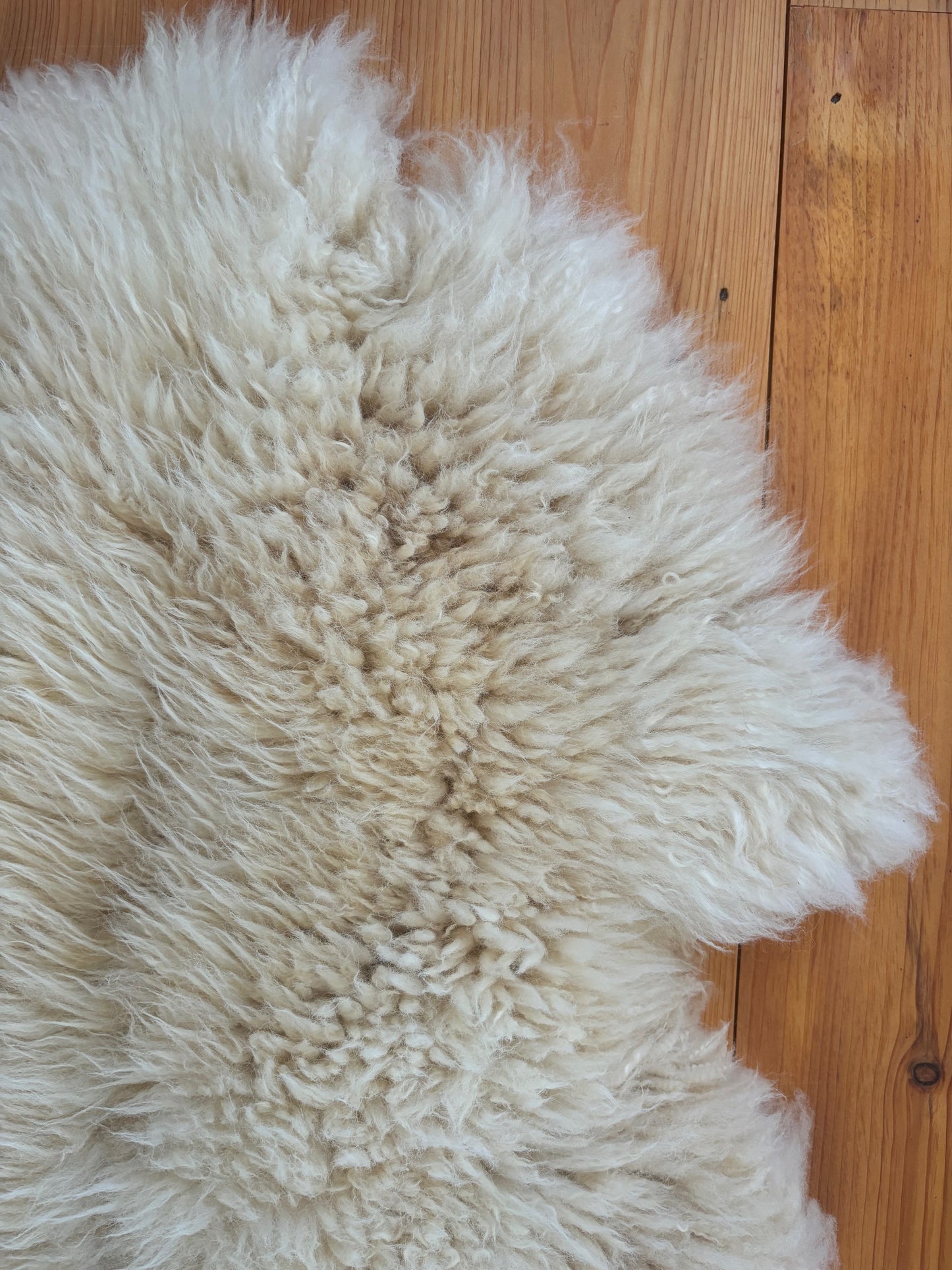 Natural White Sheepskin 125E