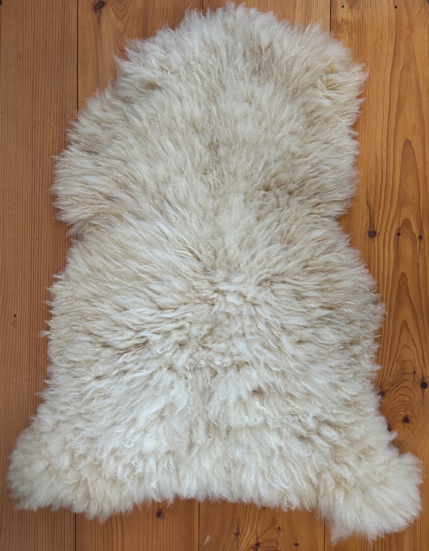 Natural White Sheepskin 125G