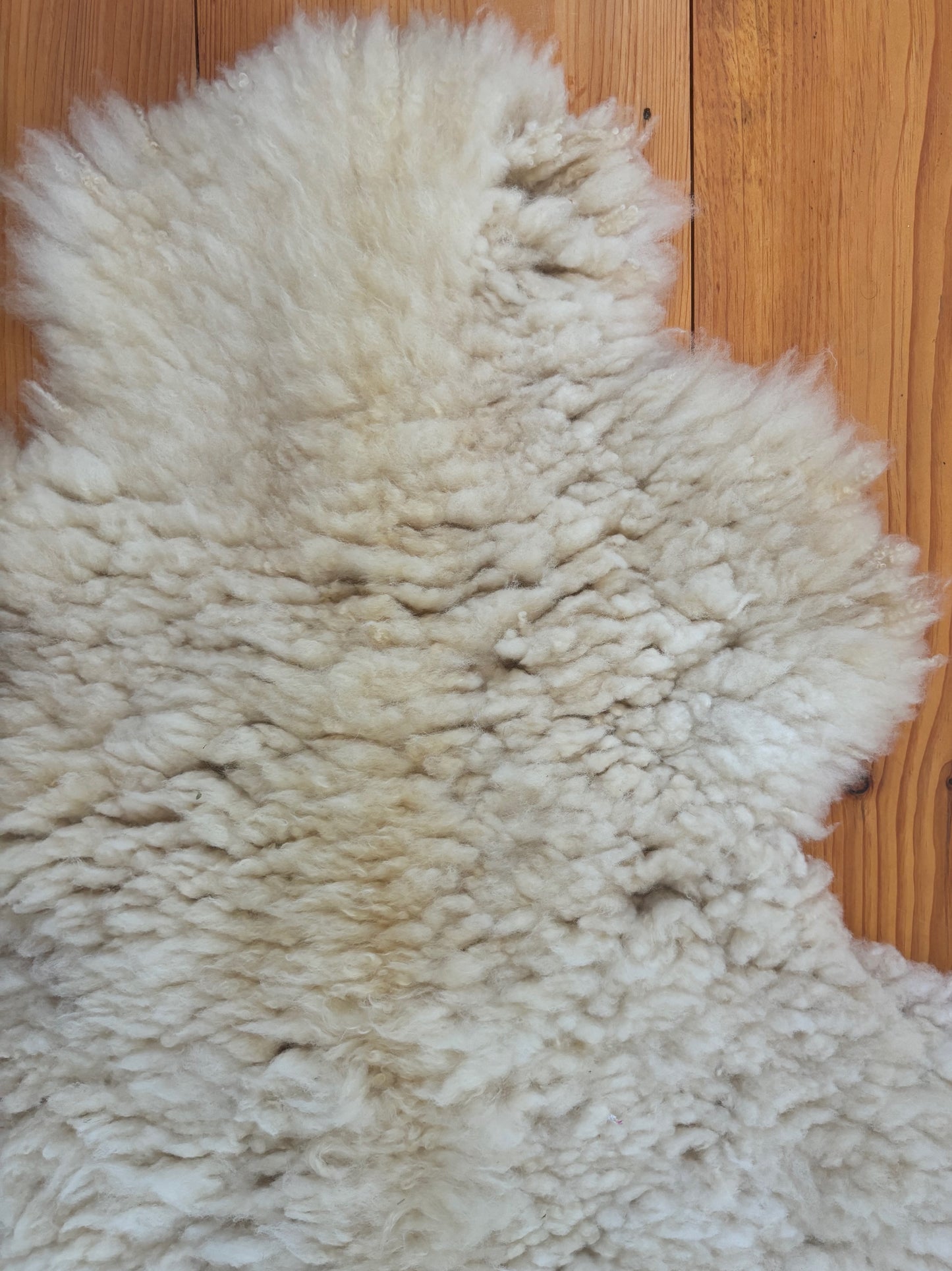 Natural White Sheepskin 125I