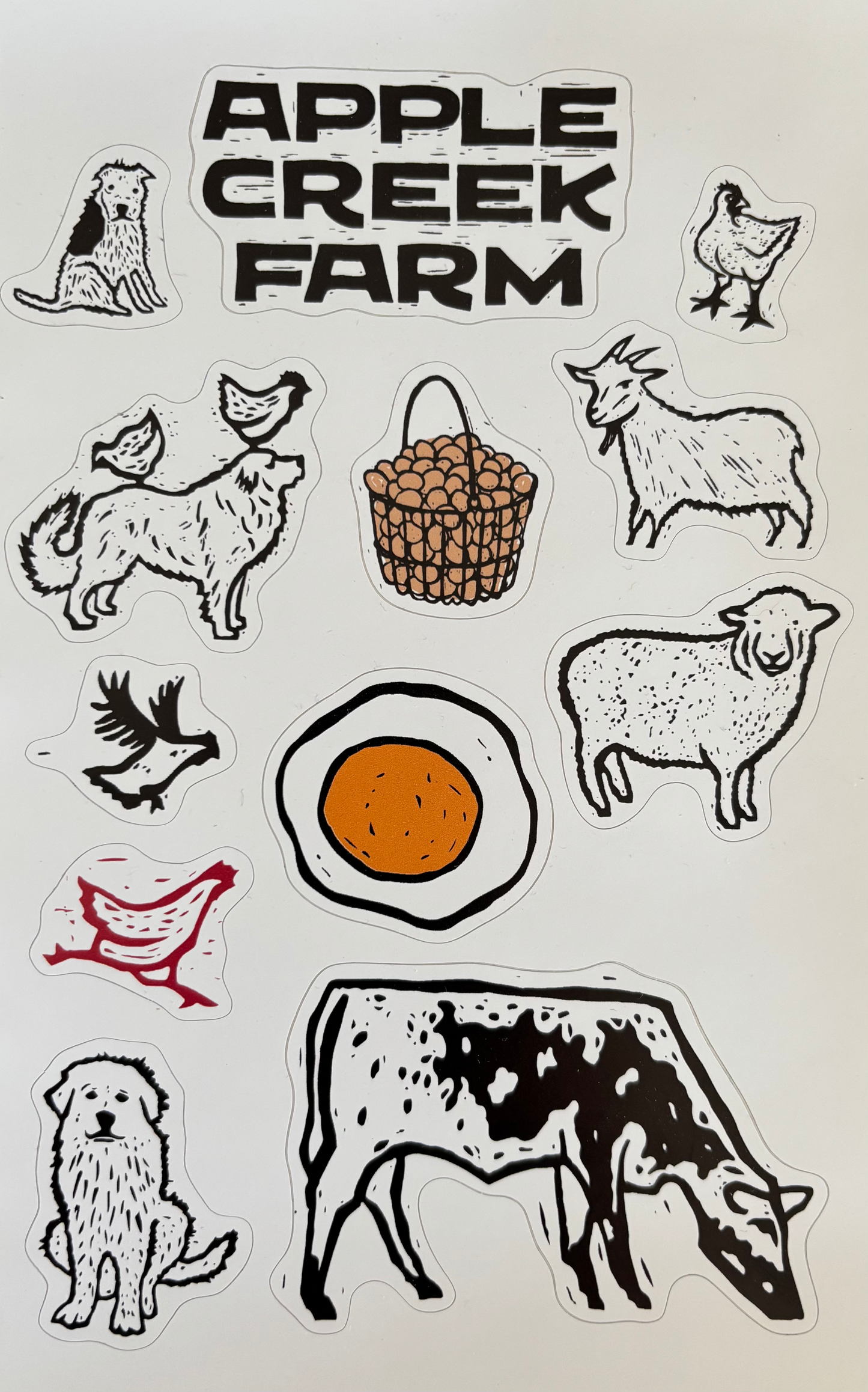 Apple Creek Character Stickers