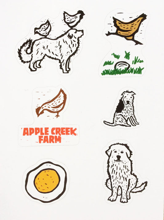 Apple Creek Character Stickers